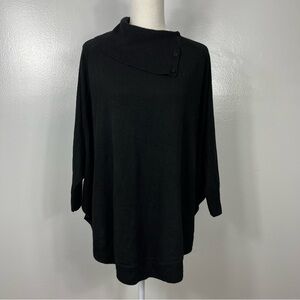 Talbots blended lambswool poncho sweater L/XL